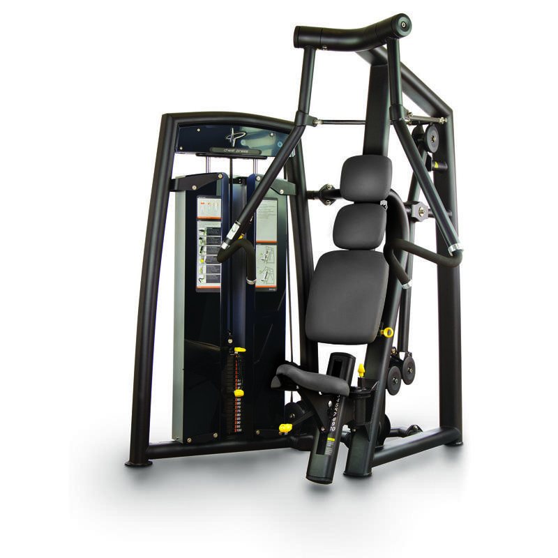 Pulse Evolve Chest Press Black Midnight 100kg vektmagasin