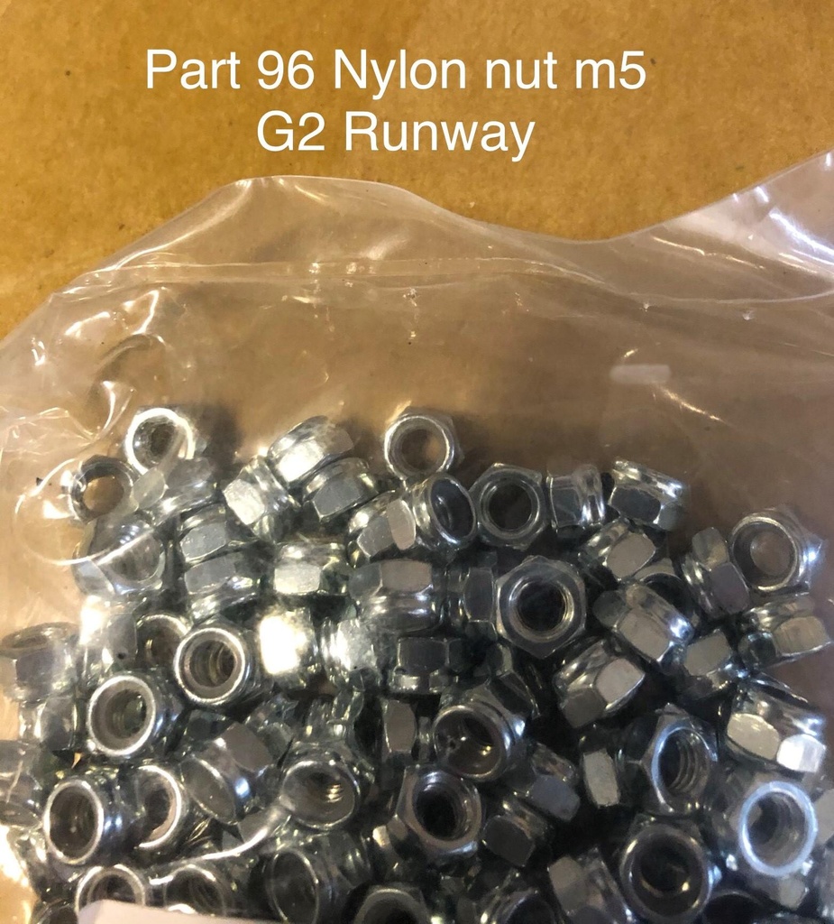 Nylon Nut M5 Part 96 G2 Runway