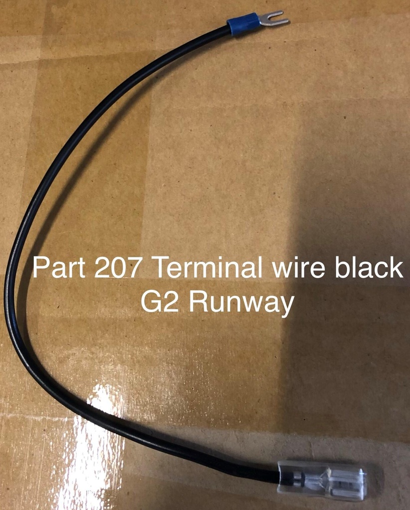 Terminal Wire (black) Part 207 G2 Runway