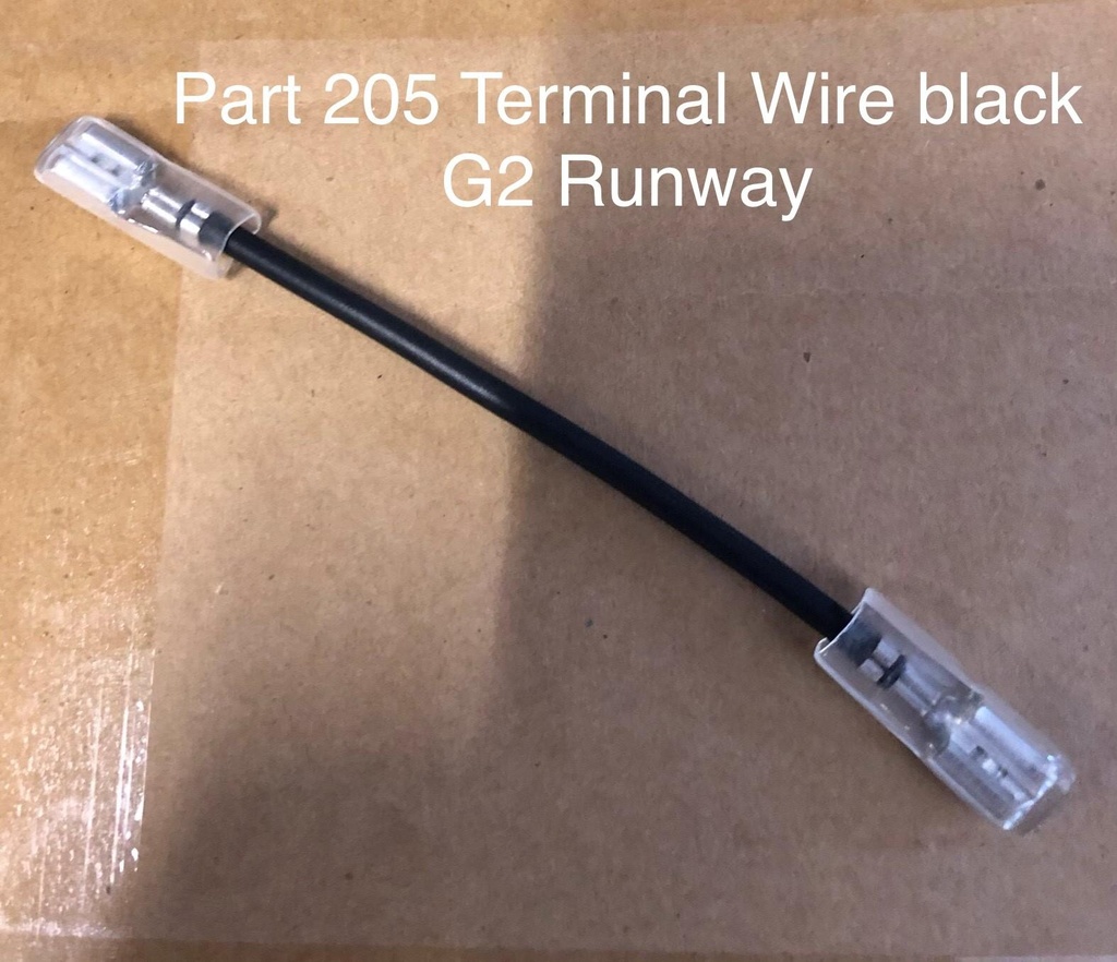 Terminal Wire (black) Part 205 G2 Runway