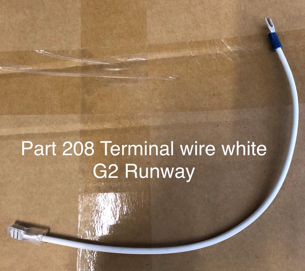 Terminal Wire (white) Part 208 G2 Runway