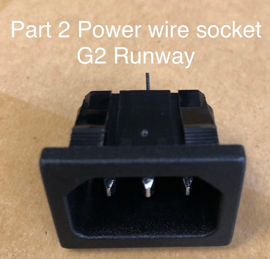 Power Wire Socket JR-101S-G Part 2 G2 Runway