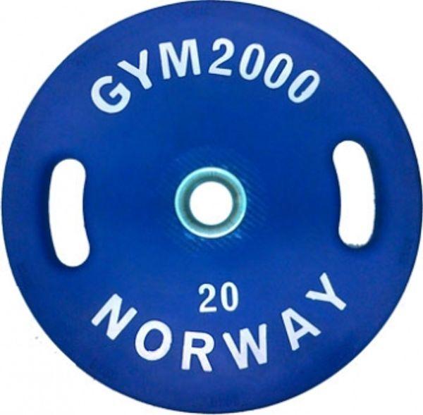Olympisk vektskive Sport 20kg blå