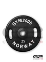[54017] G2 vektskive Sport 25kg sort