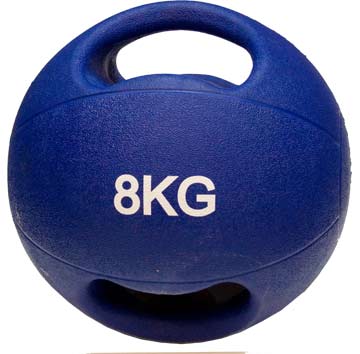 G2 Medisinball 8kg grip Blå