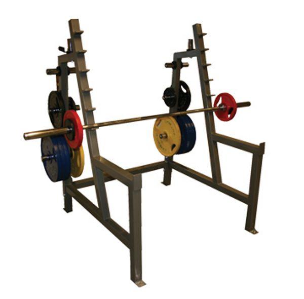 GYM2000 Knebøy rack, sikring og vekthorn 