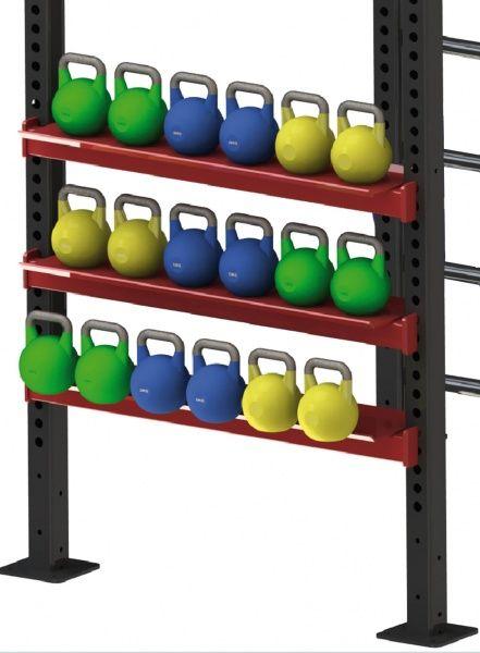 GYM2000 Kettlebellhylle for cage 