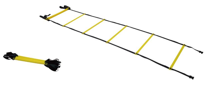 Fleksibel stige, justerbar Agility Ladder L: 4m, gul