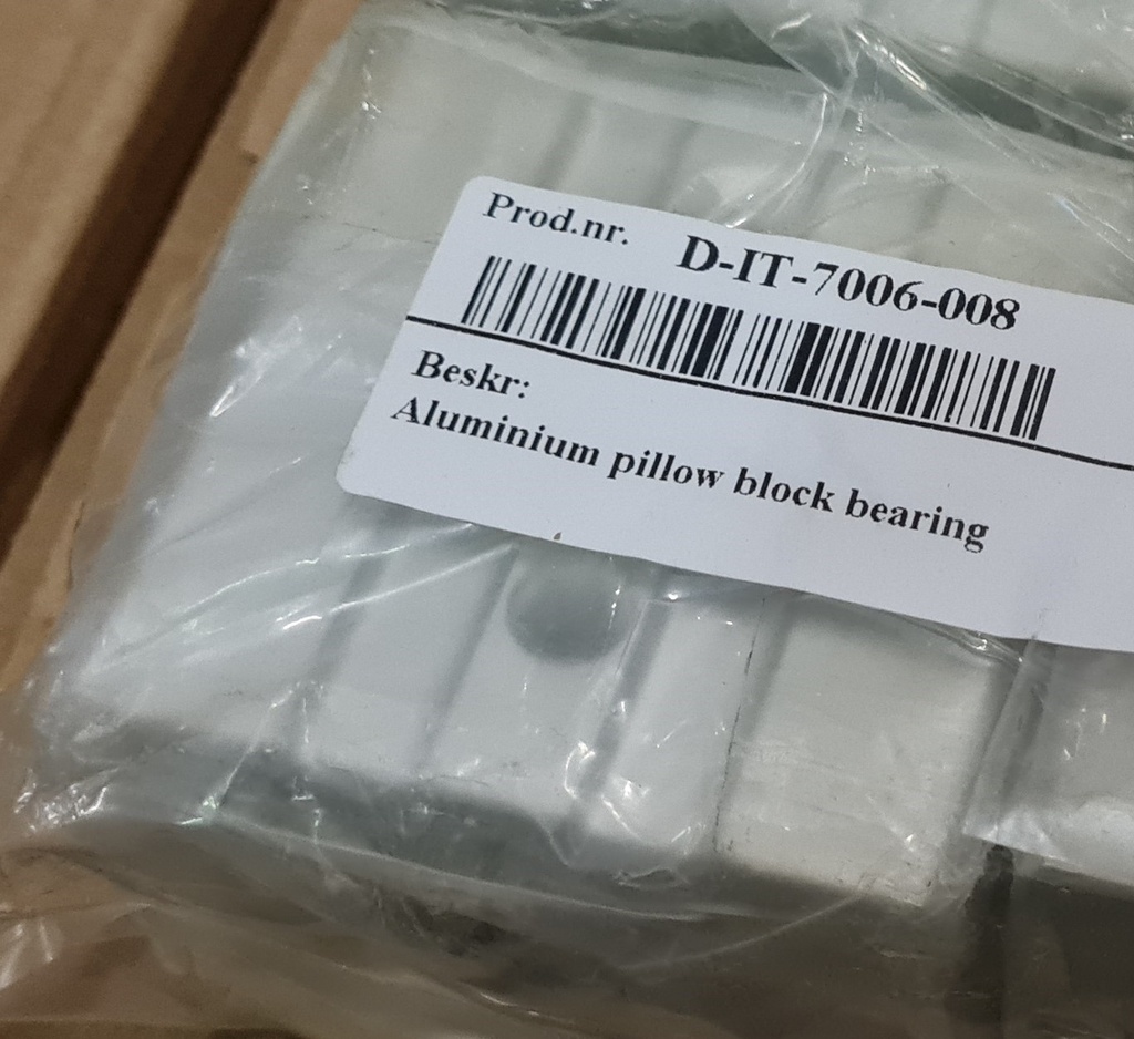 Aluminium pillow block bearing 