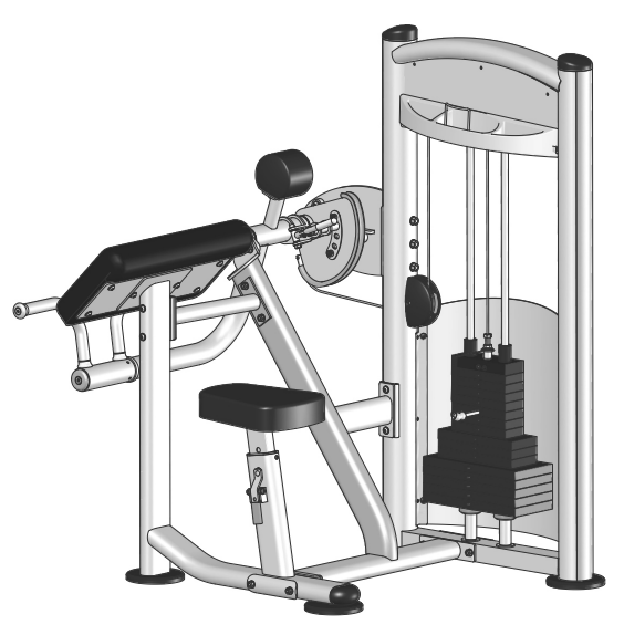 Impulse IT 90 biceps curl Brukt