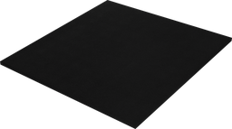 [118661] Gummigulv 30mm Sort 50x50cm Svart