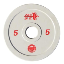 [120713] ZKC IWF Competition Plate 5kg Hvit