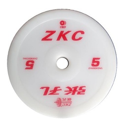 [120812] ZKC Technique Disc 5kg Hvit