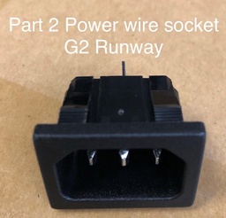 [122851] Power Wire Socket JR-101S-G Part 2 G2 Runway