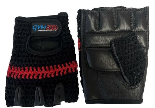 [30110L] GYM2000 Treningshanske Mesh/Lær, L