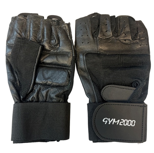 [30112M] GYM2000 Treningshanske m/wrist wraps, M