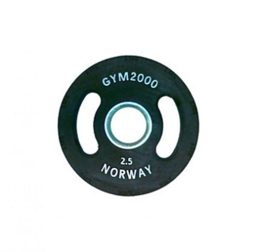 [54002] G2 vektskive Sport 2,5kg sort