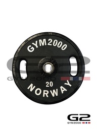 [54016] G2 vektskive Sport 20kg sort