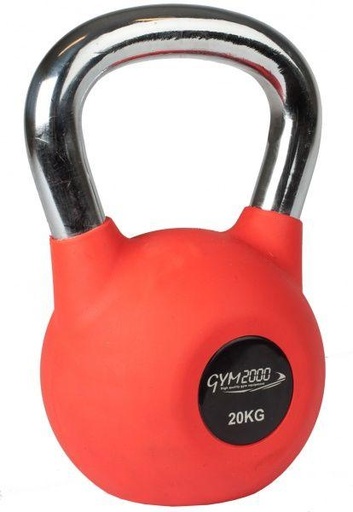 [54120] Kettlebell gummi 20kg Rød