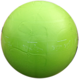 [54712] G2 FitnessBall Grønn med øvelser 