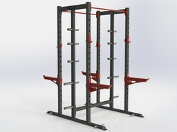 [66485D] GYM2000 Dobbel Half Rack m/vekthorn