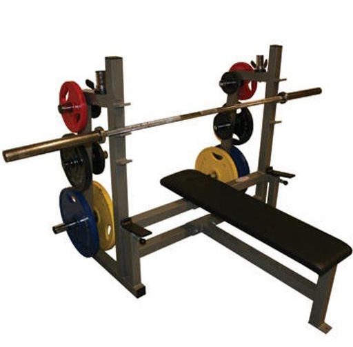 [66569] GYM2000 Benkpress m/ sikring og vekthorn