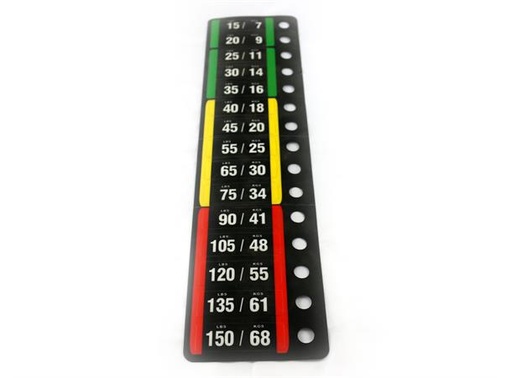 [D-IT-9XXX-150] Impulse Weight Sticker 150 lbs