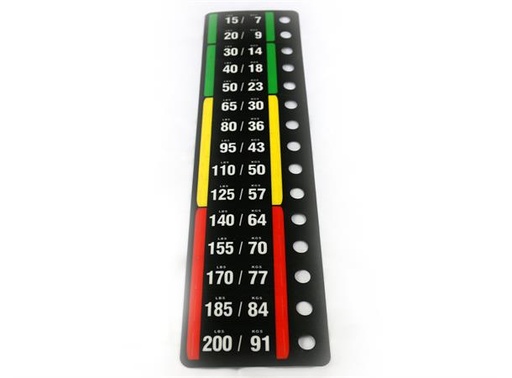 [D-IT-9XXX-200] Impulse Weight Sticker 200 lbs