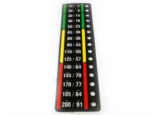 [D-IT-9XXX-200] Weight Sticker 200 lbs