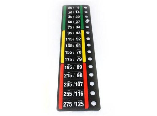 [D-IT-9XXX-275] Impulse Weight Sticker 275 lbs