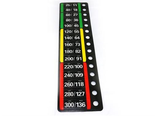 [D-IT-9XXX-300] Weight Sticker 300 lbs