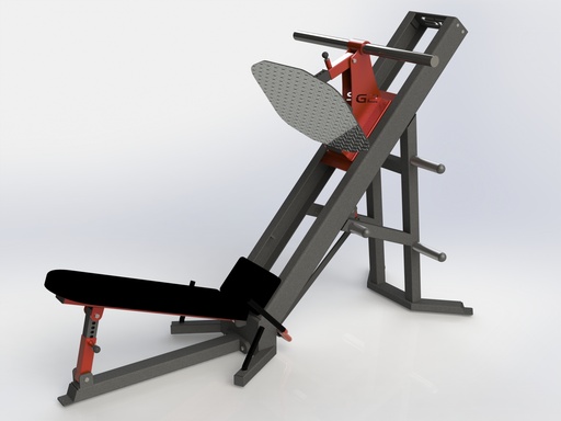 [66412] GYM2000 Benpress m/vekthorn, 48,5°